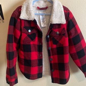 Sherpa flannel jacket